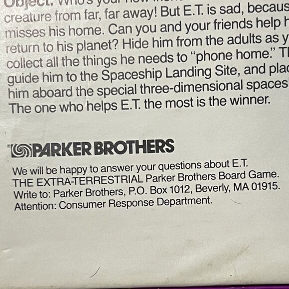 NEW Vintage 1982 E.t. Extraterrestrial Parker Brothers Board Game No 157 Open Bo - Picture 8 of 10